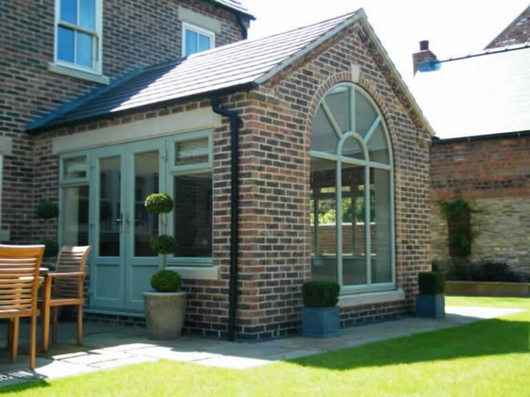 French doors in an orangery - conservatories vs orangeries