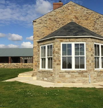 uPVC sash wndows with astragal bars