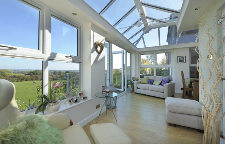 the interior of an orangery