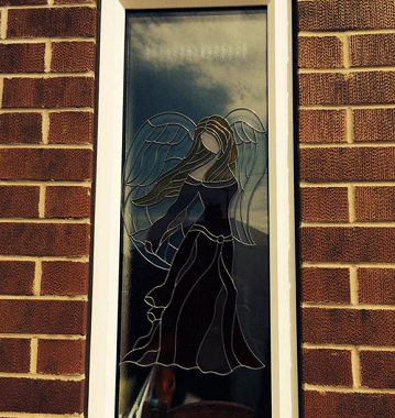 angel stained glass windows