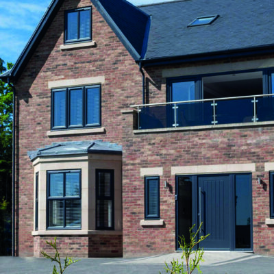 Aluminium entrance doors