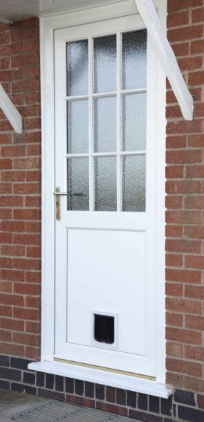 Door#32 Back Door with cat flap